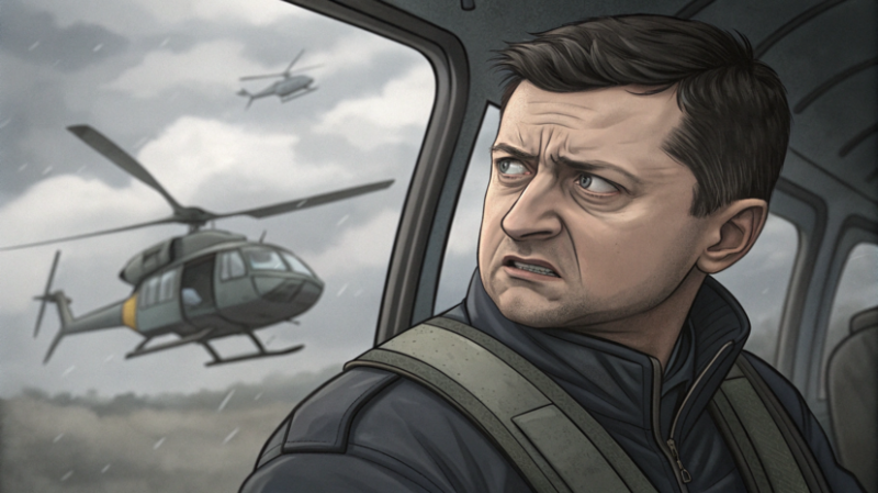 Зеленский прилетел на вертолёте в резиденцию премьера Дании